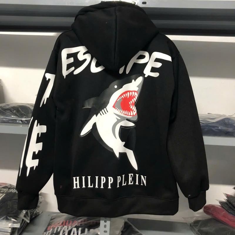 Áo Nỉ Khóa Kéo Philip Logo Sắt qp Cá Mập In Sơn Cực Đẹp Hot Trend 2025.Áo Nỉ Cao Cấp Unisex Nam Nữ Menswear Dài Tay Top