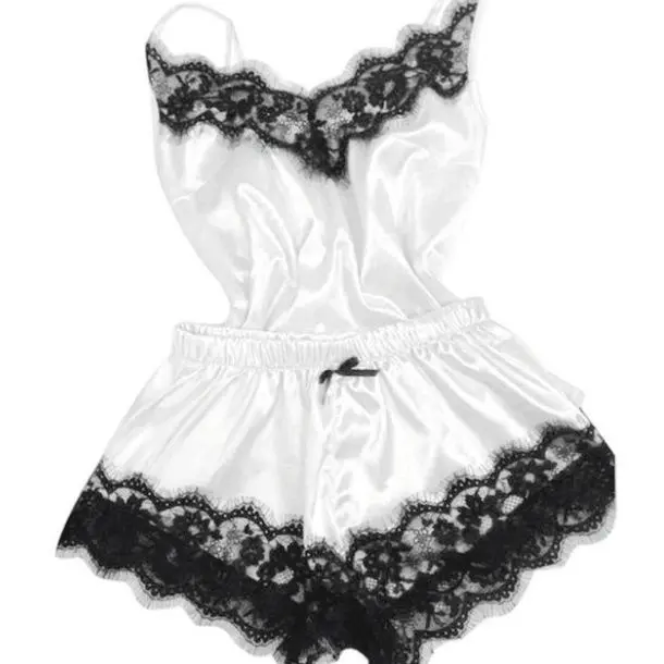 Sexy Underwear Women's Fur Homewear Two-Piece Suit