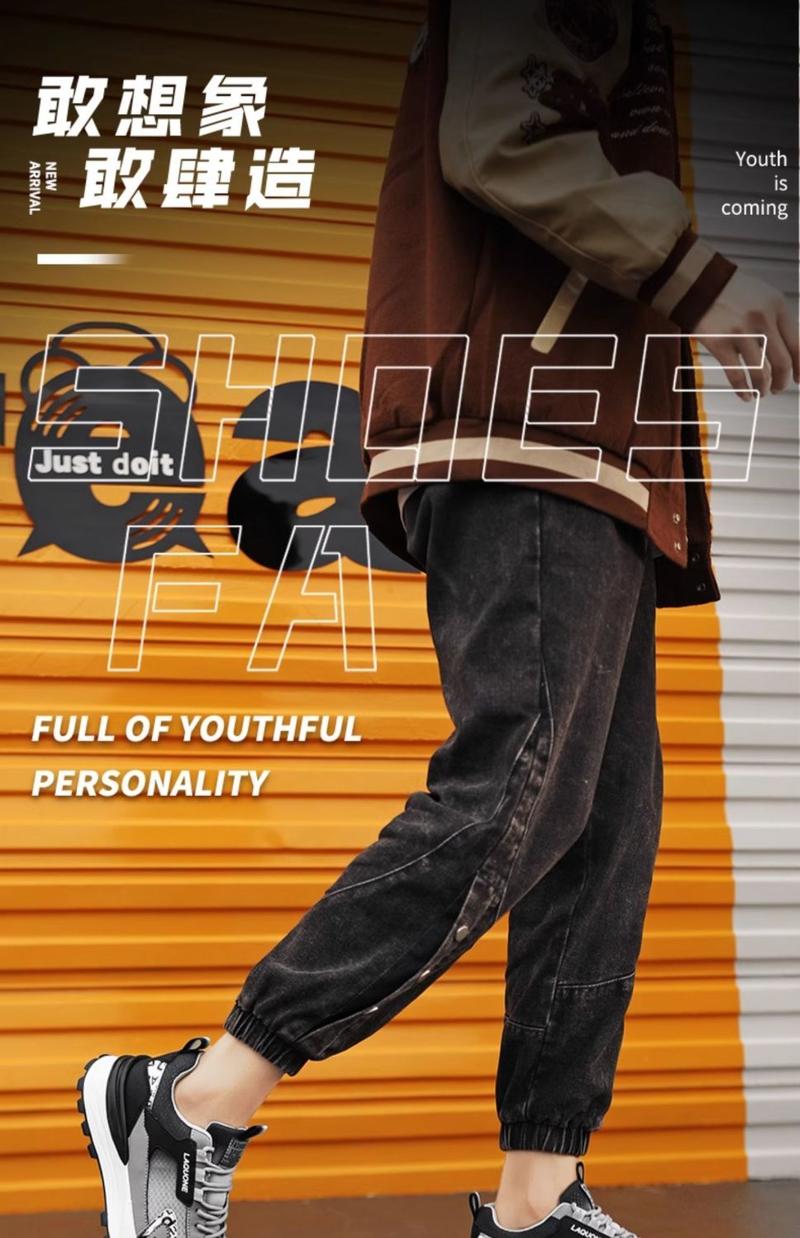 Product Introduction of Men's Shoes New Breathable Mesh Surface Wild Running Sneaker 2025 Spring Thin Soft Bottom Non-Slip Deodorant Teenagers 2
