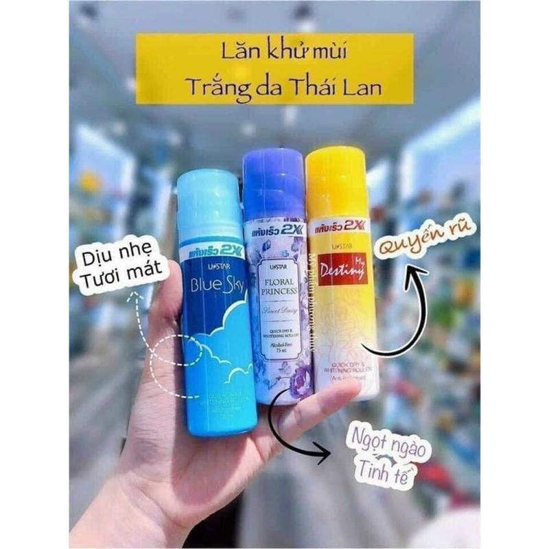 Lăn nách khử mùi trắng da 2X Thái lan cực thơm 3