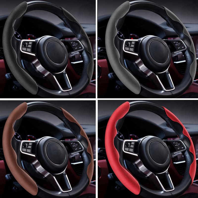 Product Introduction of 2Pcs Car Steering Wheel Cover Anti-skid Steering Wheel Plush Card Cover For Four Seasons Winter #444028 33