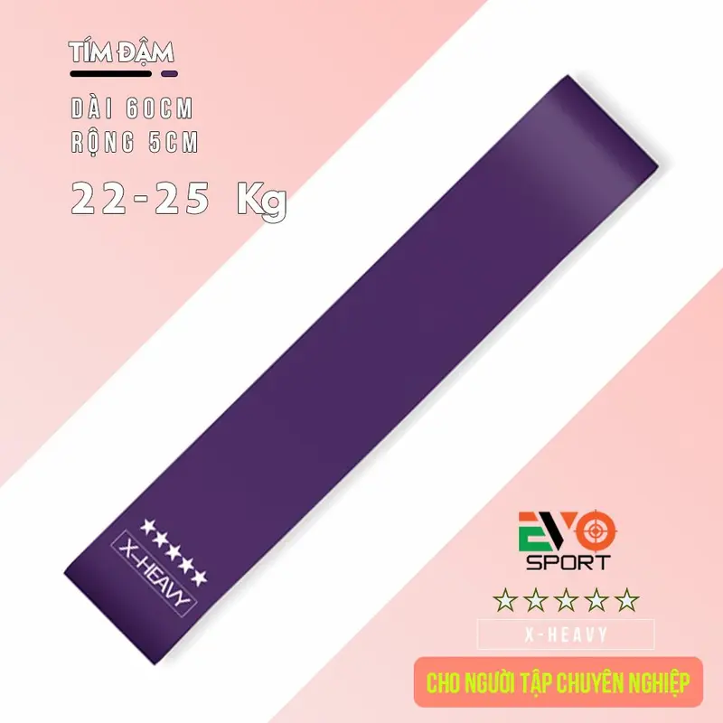 Bộ 5 Dây Kháng Lực Mini Band Cao Su Dây Đàn Hồi Dây Tập Gym Chân Mông Toàn Thân Tặng Kèm Túi Đựng Kute 6