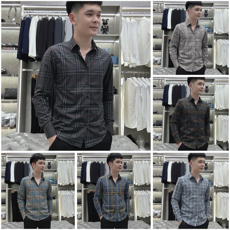 Áo sơ mi nam hoạ tiết kẻ TQT Luxury