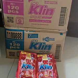 1 Dus SOKLIN LIQUID 22 ml (500 an) kemasan baru. isi 120+10 Pcs