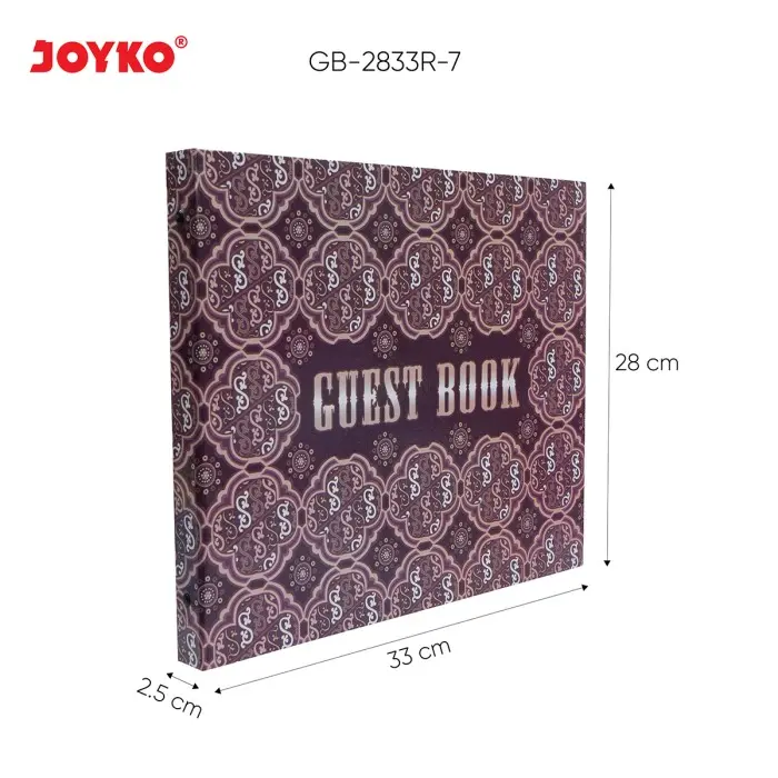 Guest Book Buku Tamu Daftar Undangan Batik Joyko GB-2833R-7