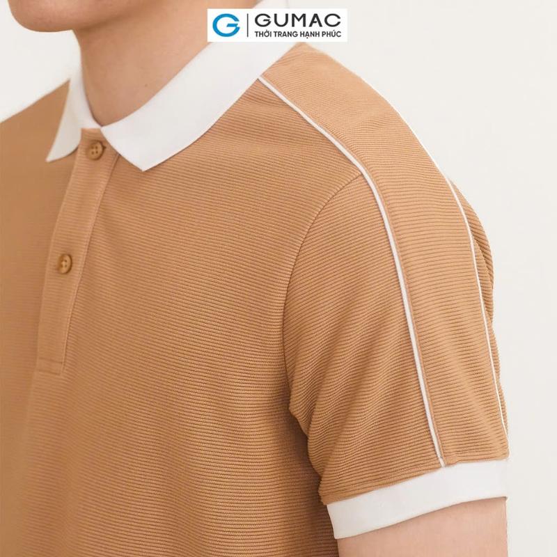 Product Introduction of GUMAC - Áo Polo phối sọc viền LPLNE0829 Nam Thun Menswear Shirt Có Cổ Tay Ngắn 11