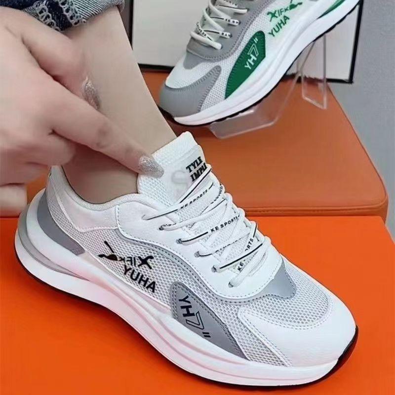 Product Introduction of Men's and Women's Same Mesh Breathable Casual Sneakers Front Lace-up Versatile Non-Slip Wear-Resistant Lovers Shoes Running Trainers Runner 2