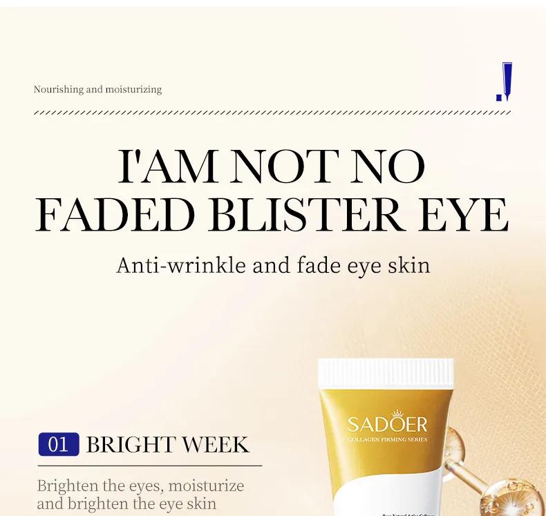 Product Introduction of Kem Mắt Collagen, SADOER, Chống Lão Hóa, Giảm Nếp Nhăn, Quầng Thâm, Bổ Sung Retinol, 20g 6