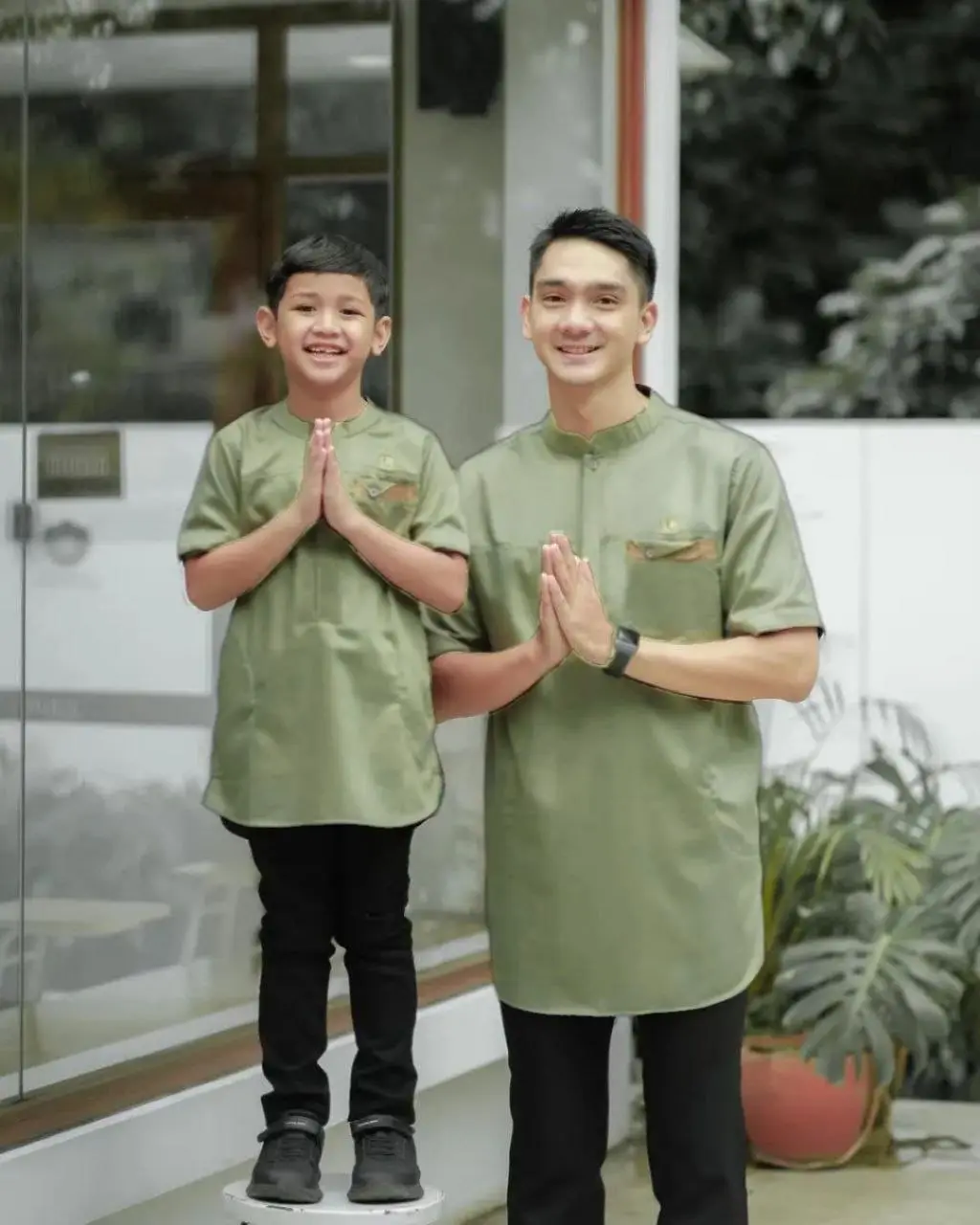 KOKO COUPLE AYAH DAN ANAK PREMIUM / QURTA PAKISTAN KAPEL AYAH DAN ANAK LAKI LAKI TERMURAH baju dewasa Kantong Katun