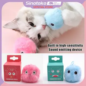 Bola Mainan Kucing Bersuara Aroma Catnip, Animal Sounds Gravity Ball Anti Pecah – Material ABS Food Grade Aman, Tahan Gigitan untuk Kucing Anak