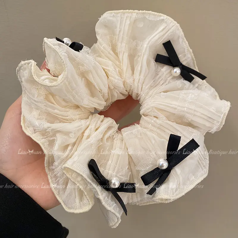 Scrunchie Dây Buộc Tóc, Phong Cách Múa Ba Lê Thanh Lịch, Dành Cho Nữ, Phong Cách Mới, Dây Buộc Tóc, Phụ Kiện Tóc Thời Trang Thun Women 6