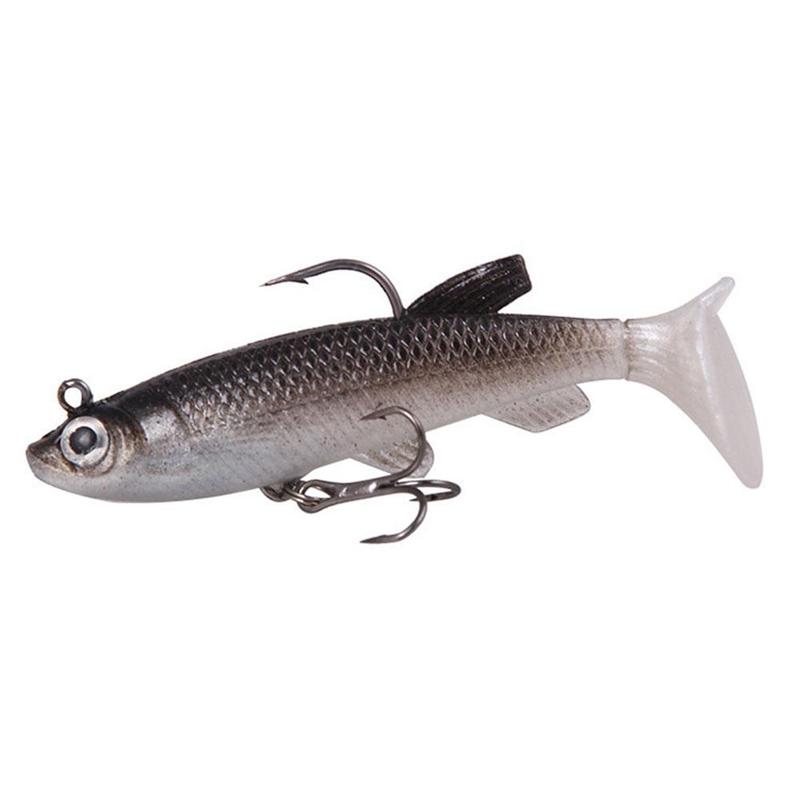 Product Introduction of T Tail Soft Bait Package Lead Fishing Bait Fake Bait Set 7 5cm 12g Bionic Double Hook Lure For B1O7 24
