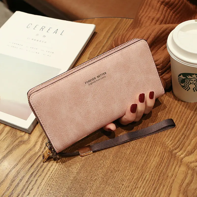 Women's Long Wallet Korean Clutch Multifunctional Card Holder Mobile Phone Bag Coin Purse Female Wallet