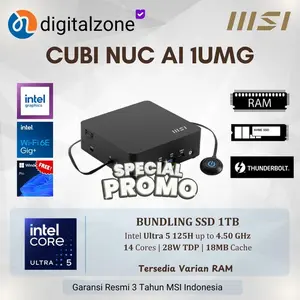 MSI Cubi NUC AI 1UMG Mini PC | Core Ultra 5 125H | Bundling SSD 1TB - BUNDLING 1TB