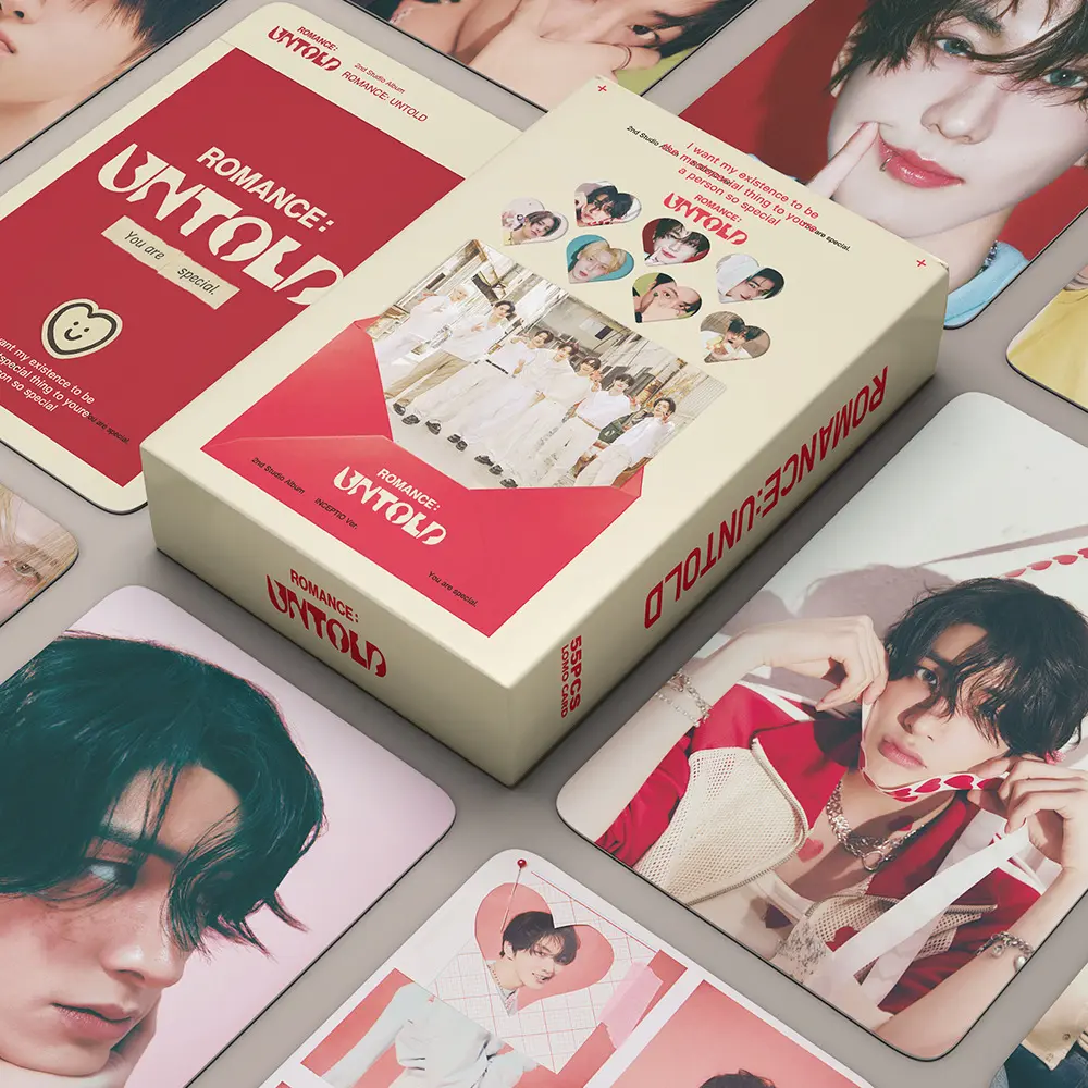 YANEN 55 Pcs ENHYPEN ROMANCE UNTOLD Album Lomo Card Kpop