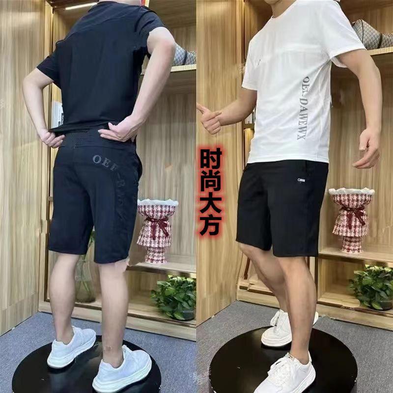 Product Introduction of Mùa hè Thin Ice Silk Tốc độ khô Mens Casual Suit Splice In Breathable Mesh Làm mới quần short thể thao - T-shirt Sport Áo Top 4
