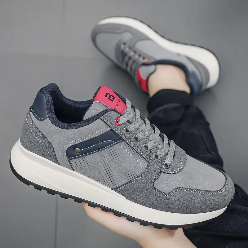 PANARYBODY Sepatu Pria Model Baru Warna Abu abu Sneakers Cowok Ringan Nyaman Sol Anti Slip QN8086 5