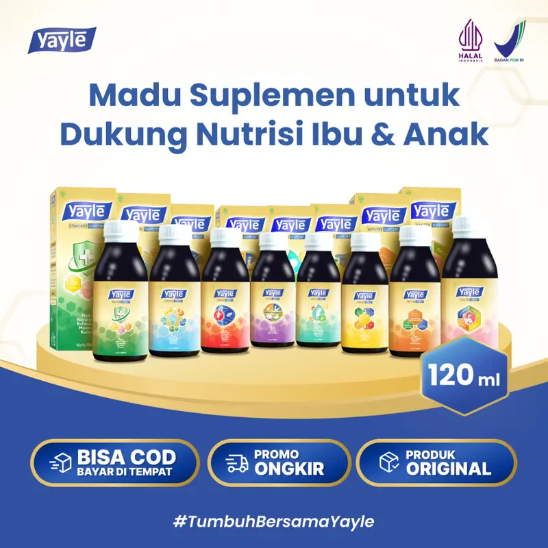 Yayle Exsipna Support 120ml - Madu Membantu Kecerdasan Anak 1