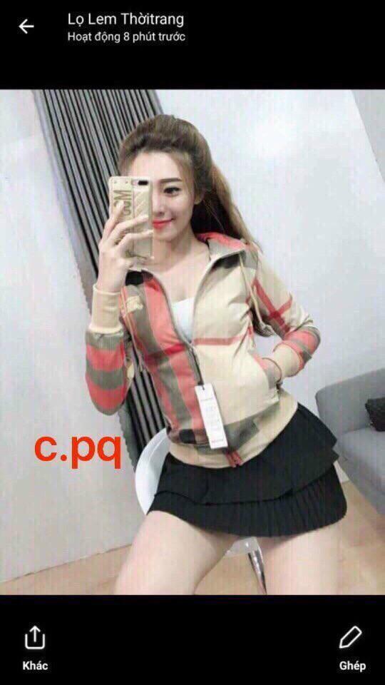 Product Introduction of ÁO KHOÁC THUN DA CÁ MỀM PHỐI SỌC 3