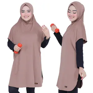 GROSIRHIJABKU Hijab Sport Panjang Rompi Olahraga Wanita Muslimah Super Jumbo (Zahira)
