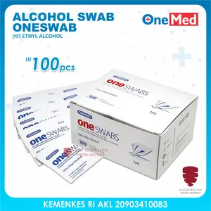 Oneswabs Alcohol Swab Kapas Tisu Tissue Alkohol Pads One Swabs Onemed