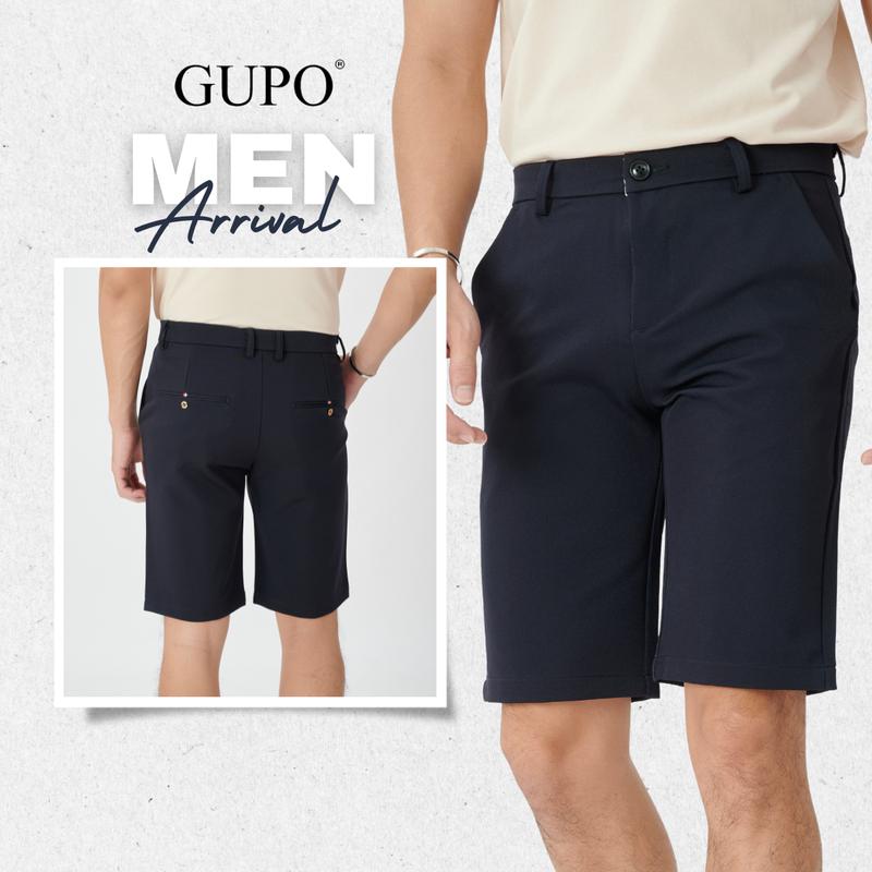 Quần Short Nam Tây Âu Vải COTTON 4 CHIỀU chất liệu mềm mịn, kiểu dáng ôm gọn trẻ trung Menswear Đen