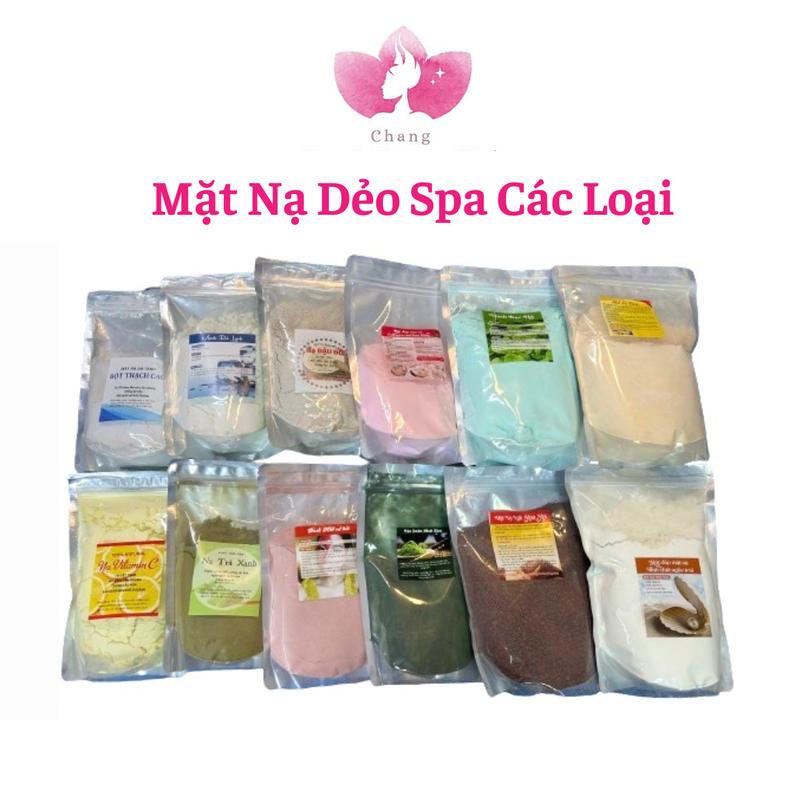Mặt Nạ Dẻo Đắp Mặt Trong Spa Các Loại - Bạc Hà VitaminC Đá Lạnh Ngũ Hoa DNA Cá Hồi Hoa Hồng,.. - Handmade Túi 500Gr và 1 KG trộn collagen mask sheet