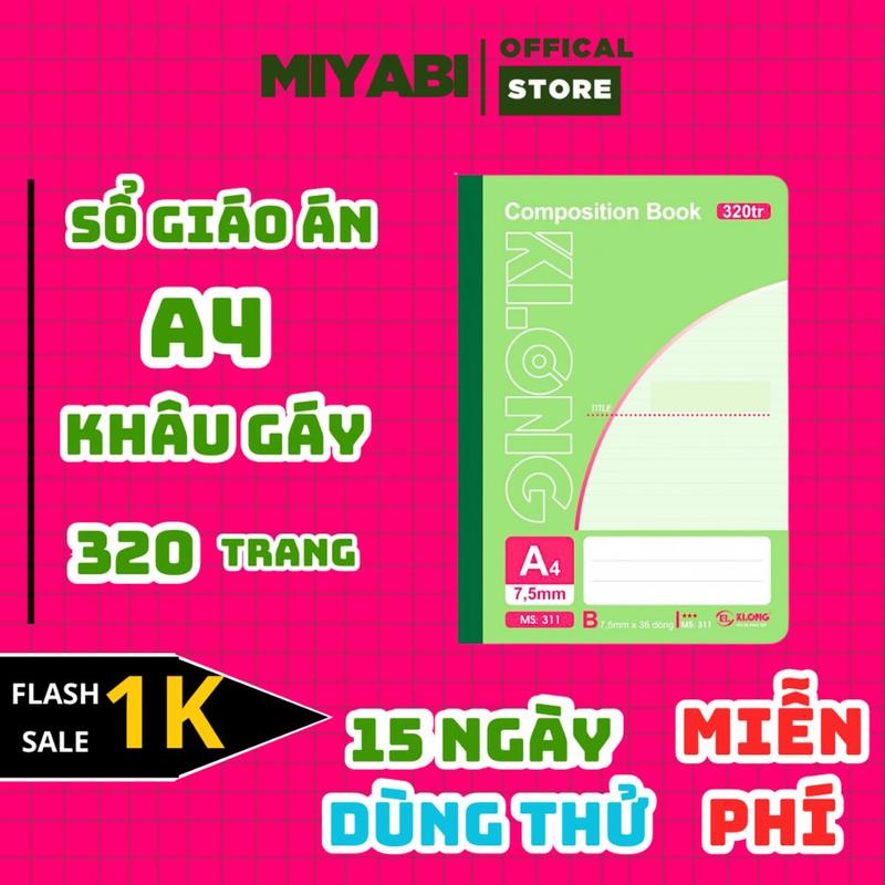  Sổ giáo án a4 may dán gáy sổ tay ghi chép bìa cứng klong 320 trang  sổ vở a4 