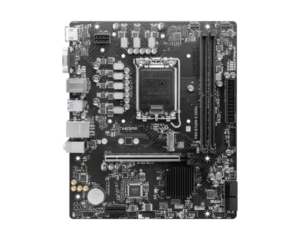 Bo mạch chủ MSI PRO B760M-E DDR4, hỗ trợ CPU Intel thế hệ 12 và 13 trên Socket LGA 1700 1