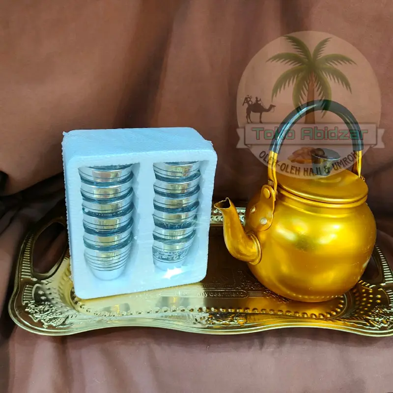 Satu Set Souvenir lengkap teko gelas nampan 1