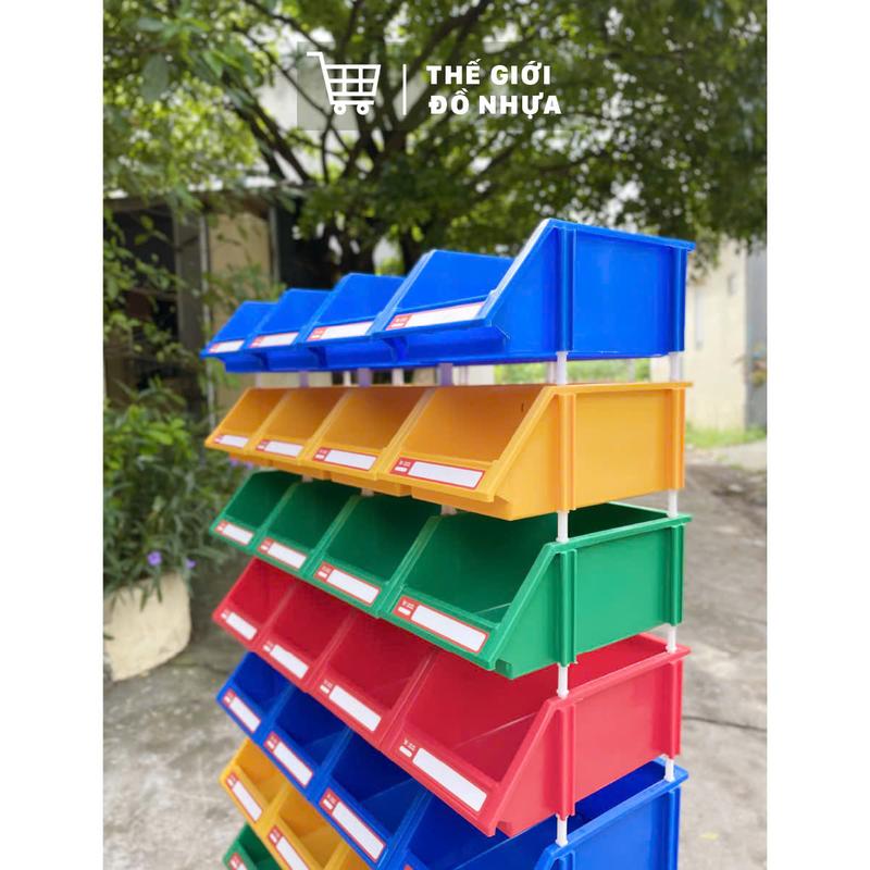  Combo 10 Khay Linh Kiện A8 kèm chân nối đựng linh kiện,bulong ốc vít phụ tùng ô tô xe máy kim khí Kích thước: 354 x 210 x 143 mm 