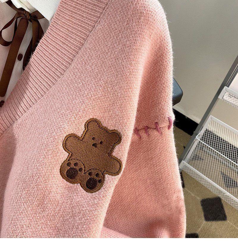 Product Introduction of Áo Cardigan Len, Quần Áo Nữ, Dáng Rộng Vừa Vặn, Phong Cách Nhẹ Nhàng, Áo Dệt Kim, Hàng Mới Về Đầu Xuân 2024 12