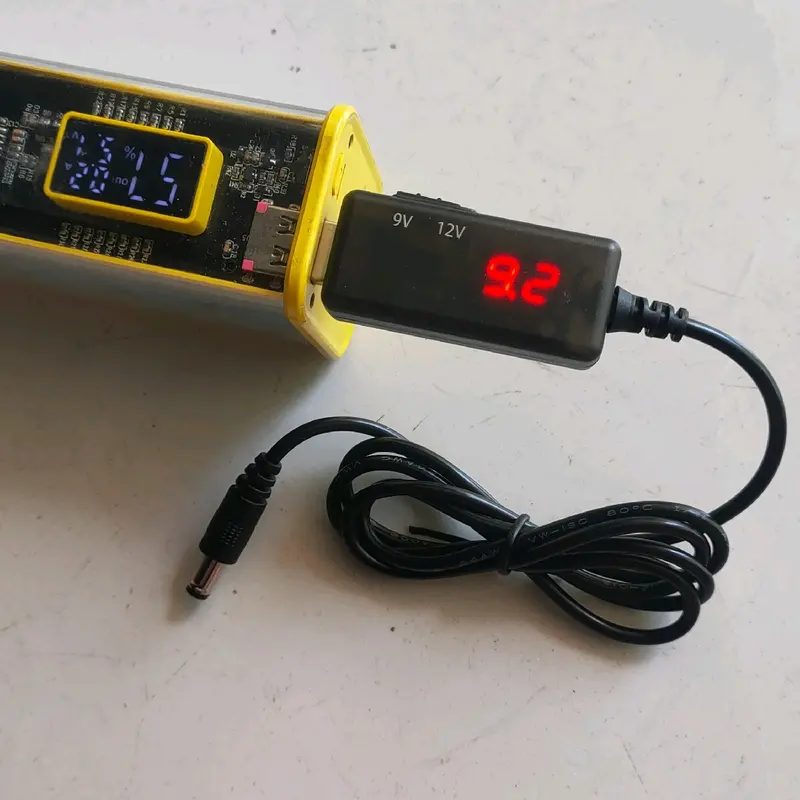 Cáp USB Cấp Nguồn Cho Wi-fi 9v & 12v Khi Bị Cúp Điện Lấy Ngươn Từ Sạc Dự Phòng 1