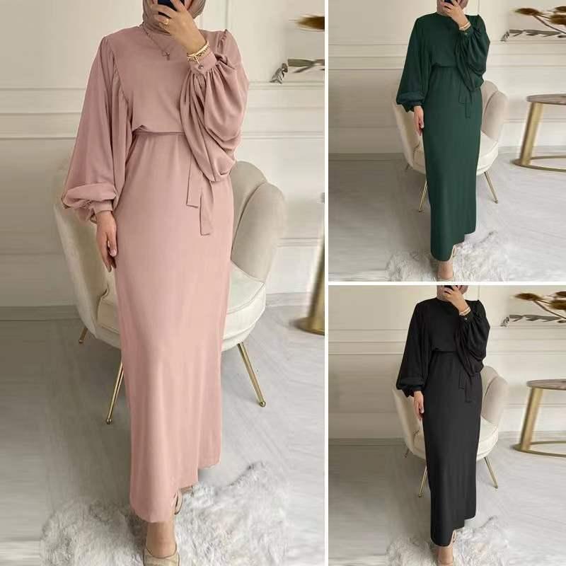 Product Introduction of Đầm Nữ, Thời Trang, Tay Phồng Bó Sát Eo, Cổ Tròn, Dài Tay 2