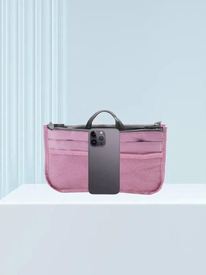 Product Introduction of Spring Basic Solid Color Multi-functional Handheld Storage Bag, Portable Bag Organizer for Travel, Casual Trendy Versatile High-quality Daily Commuting Bag 2