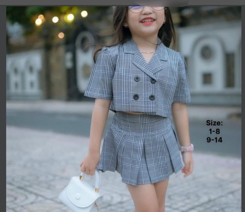 Sét váy vest bé gái chất ngất 0