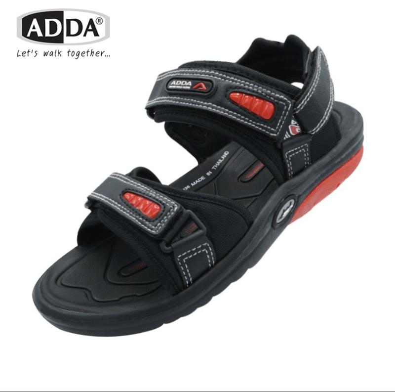 Dép thái lan quai hậu cao su êm ADDA 2N36 Hoa Sandal Nam DéP Đế Bằng
