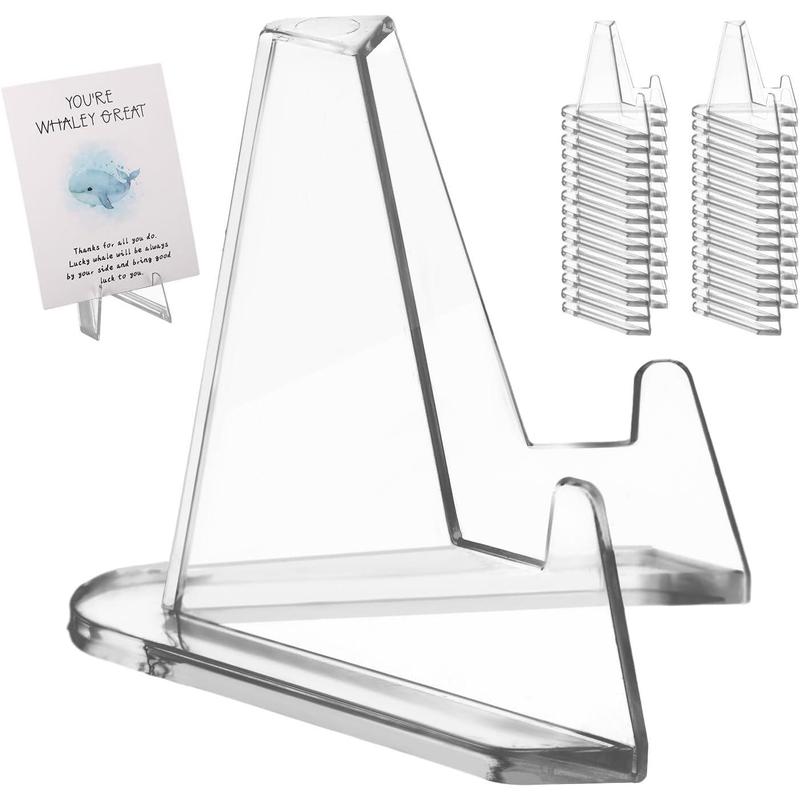 30 count Card Display Stand, 2.2 Inch Small Transparent Card - TikTok Shop
