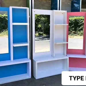 Cermin Rias / Rak Susun Type D Hijau Kaca