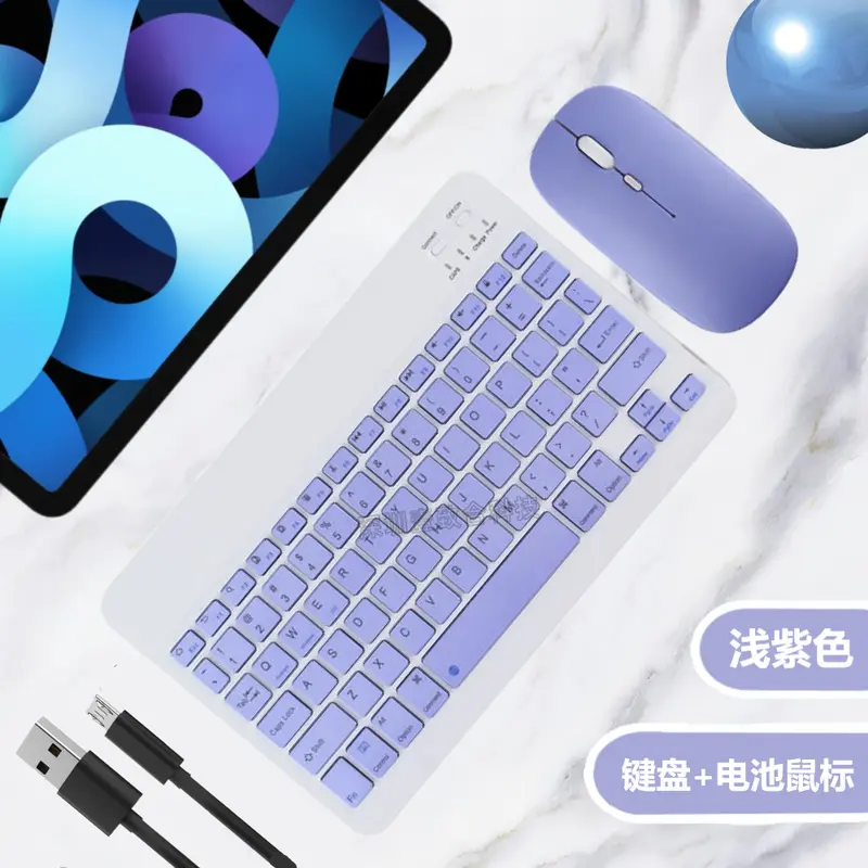 Bàn phím và chuột Bluetooth không dây Tương Thích Với IOS / Android / Microsoft ban  phim 5