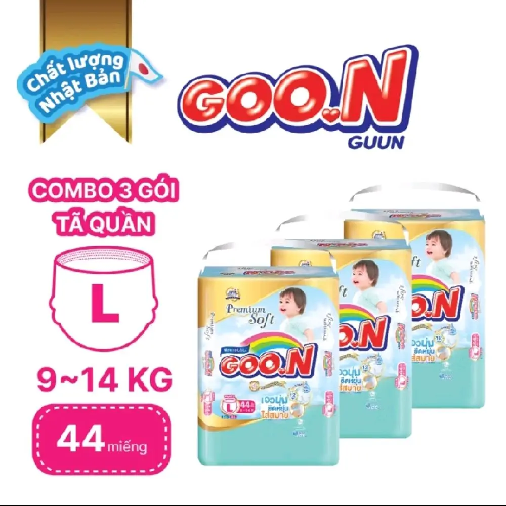 Tã Quấn Baby GO0.N Mommy Kiss Premium Soft Size L44/XL40/XXL34/XXXL24
