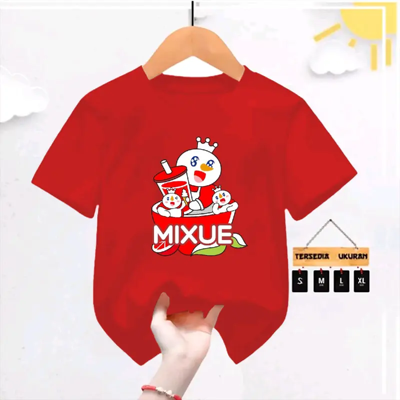 kaos anak gambar mixue lemon 0