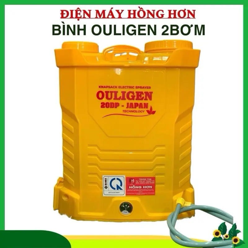 Bình Xịt Điện OULIGEN 2 Bơm Dùng Để Xịt Tưới Cho Cây Trồng phun sương vỏ 0