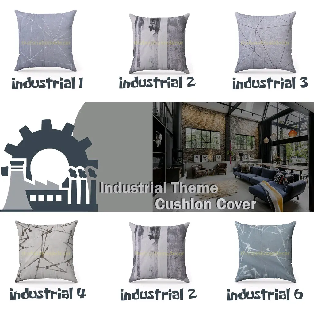 Sarung bantal sofa / Sarban Sofa Industrial / Monochrome ukuran 40x40