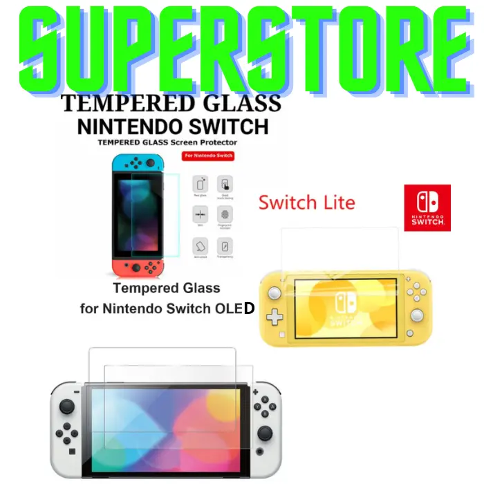 Tempered Glass Nintendo Switch Lite OLED Anti Gores Screen Protector Premium