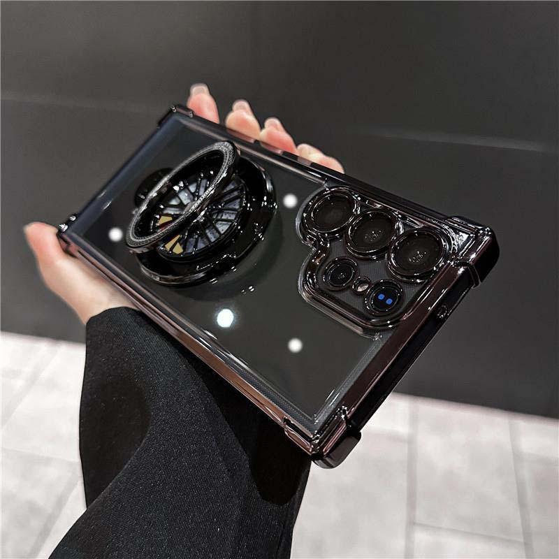 Product Introduction of Rotating Gyro Bracket Phone Case, Anti-drop Phone Protective Cover, Phone Accessories Compatible with Samsung Galaxy S24 S23 S22 Plus Ultra 3