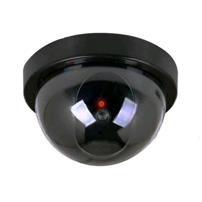 Product Introduction of Fake Plastic Dome CCTV Security With Flashing Led Surveillances Camera Indoor Outdoor 0