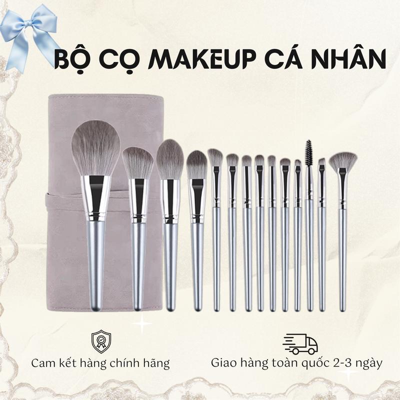 Bộ Cọ Trang Điểm Cá Nhân 14 Cây Siêu Mềm Bám Phấn Kèm Túi Đựng Cosmetic YaoMakeup Nữ Women Mỹ Phẩm cọ tán