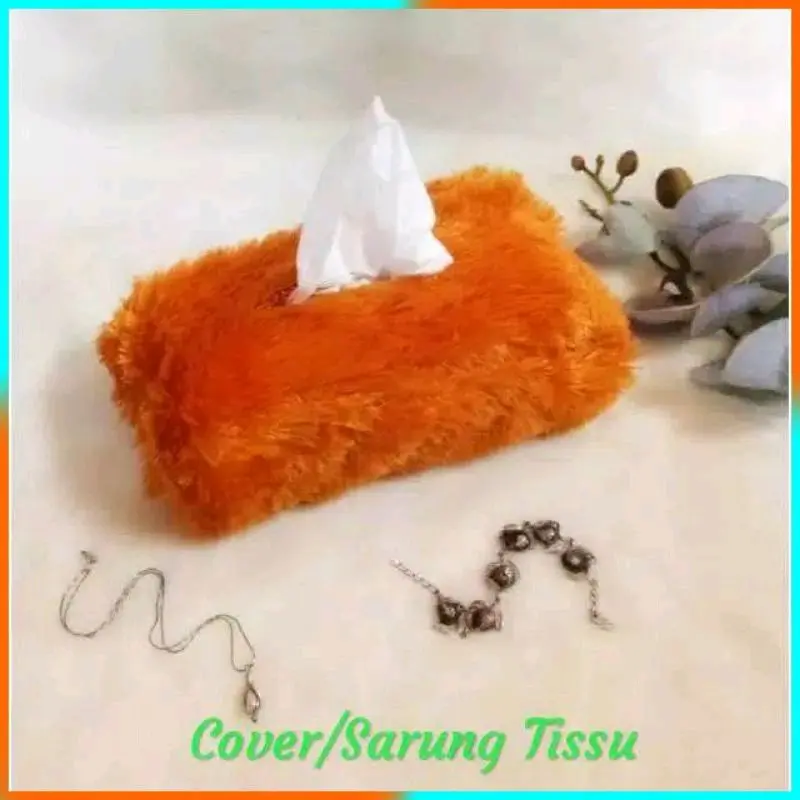 Cover Tissue/Sarung Tisu Bulu Rasfur | Wadah tisu / Wadah tisu kotak / Tempat Tisu Bulu Sarung