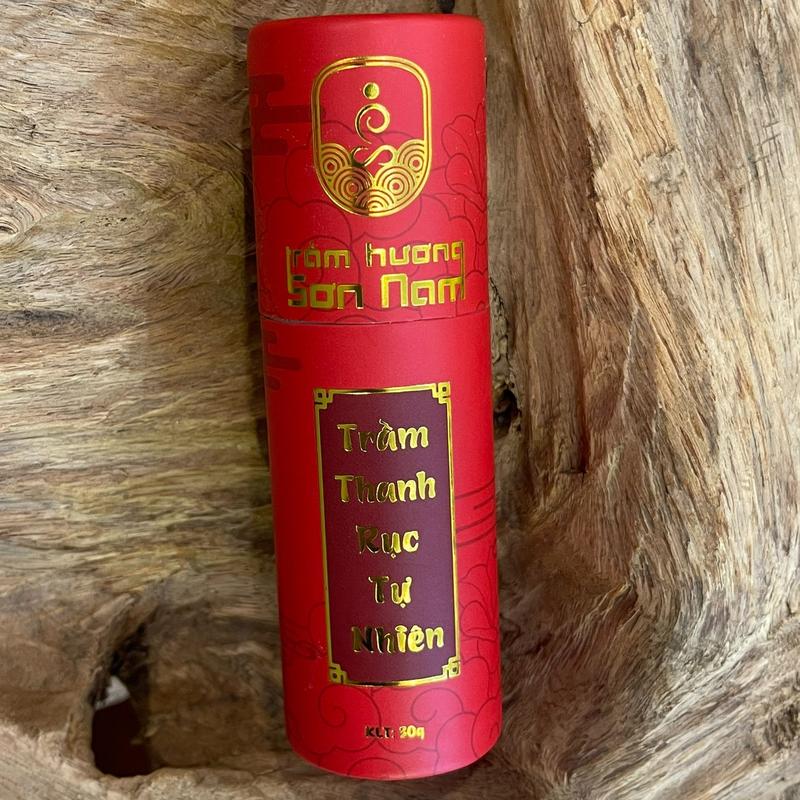 [Sơn Nam] Nhang Trầm Thanh Rục Tự Nhiên 30g (Tặng Kẹp + 4 Nụ Trầm Hương Tự Nhiên)